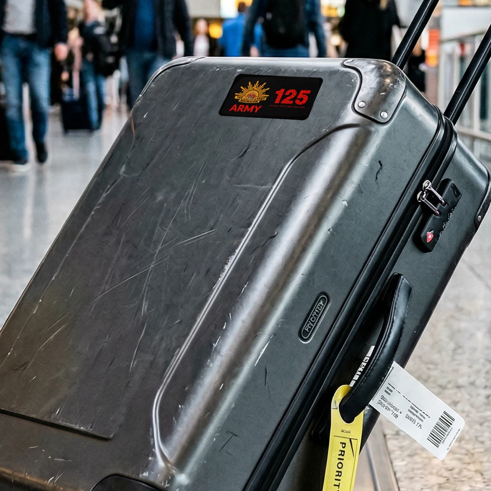 Australian Army Red Annodised LED Key Ring Torch illuminated LEDs